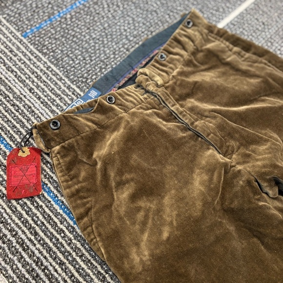 Polo Ralph Lauren Men’s 32 Velvet Pants Trousers Green - Picture 4 of 12